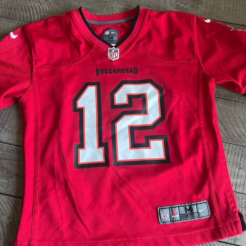 NFL Kids Tampa Bay Buccaneers Red Jersey M 5/6 Toddler Tom Brady